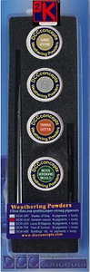 DCC Concepts - DCW-GLW General Layout Weathering Powders Set - 4 Colours +PlusPo - Picture 1 of 11