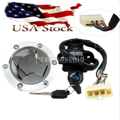 Ignition Switch Fuel Gas Cap Seat Lock For Kawasaki Ninja 250R 2008-2012 2010 - Image 1 of 4