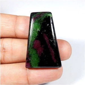 Natural Green Red Ruby Zoisite Cabochon Fancy Shape Loose Gemstone 57 Cts RZ-44 - Picture 1 of 7