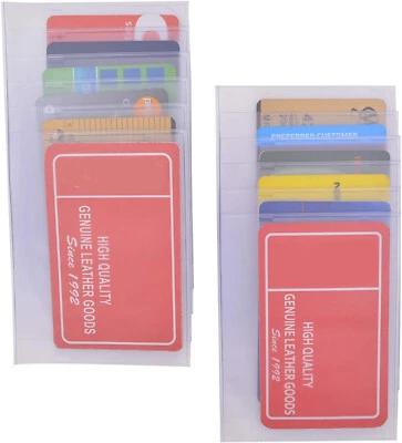 2 insertos de repuesto de plástico para tarjeta de imagen soporte de 5 páginas para billetera chequera Foto 1 de 4