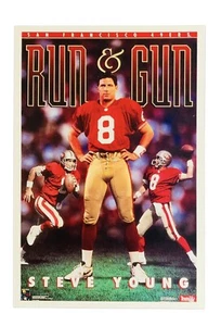 Steve Young 1994 Costacos Run & Gun NFL San Francisco 49ers Postkarte - Bild 1 von 4