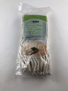 Butler Cotton Scrub Wet Mop With Scrubber NEW - Picture 1 of 2