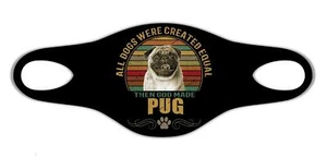Pug Dog Cool Protective Washable Breathe Face Mask Pet Man Best Friend - Picture 1 of 1