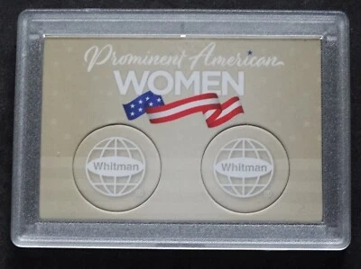 Prominente Estuche Escarchado de Cuarto de Mujer Americana Dos Porta Monedas 2X3 He Harris Foto 1 de 2