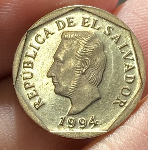 El Salvador KM154b 5 Centavos 1994 UNC BU Cover