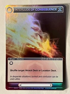 Chaotic 169/232 Interlude Of Consequence Super Rare Holo Foil Mugic Card - Picture 1 of 2