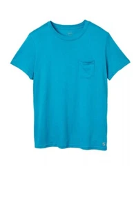 Soffe Women's Juniors' M Boyfriend Short Sleeve Pocket T-Shirt Teal 2708V - Picture 1 of 1
