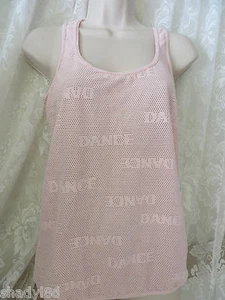 SO DANCA Dance Yoga Mesh Top Pink Large NWT  - Picture 1 of 3