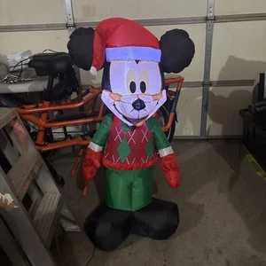 Disney 3.5' FT Lighted Mickey Mouse Christmas Airblown Inflatable YardDecor New - Picture 1 of 4