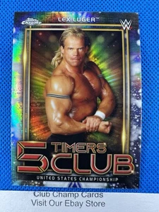 2021 #5T-9 Lex Luger Topps Chrome WWE 5 Timers Club - Picture 1 of 2