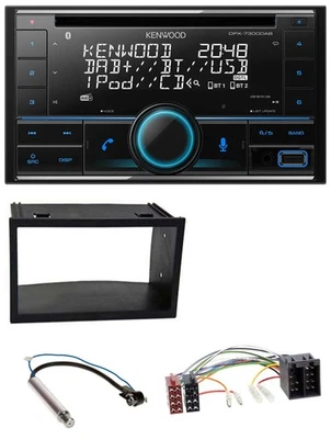Kenwood CD 2DIN DAB USB MP3 Bluetooth Autoradio für Seat Ibiza (2002-2008) - Bild 1 von 4