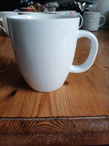 BODUM Solid White Robust Classic Coffee Tea Mug - Picture 1 of 3