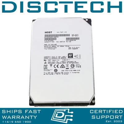 Hitachi Ultrastar He8 0F23655 / HUH728060AL5204 6TB 12Gbps Enterprise SAS HDD - Image 1 of 3
