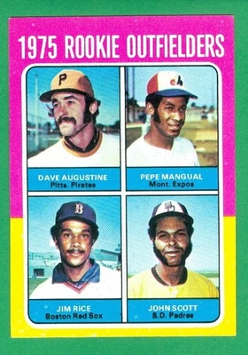Jim Rice 1975 Topps #616 radiocontrol casi nuevo Boston Red Sox Hof Gold Dust Twin Foto 1 de 2