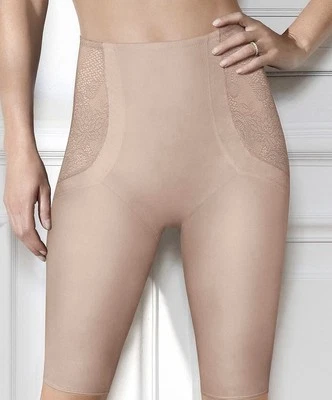 Playtex Expert In Silhouette Beige Long Leg Thigh Shapewear Shorts UK 12 — 第 1/3 张图片