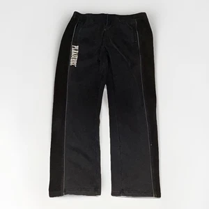 Pantalones deportivos Pleasures forrados de lana negros XX-grandes 38x32 logotipo bordado - Imagen 1 de 7