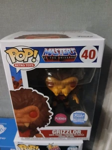Figura Vinilo Masters Of The Universe Funko Pop Grizzlor #40 PLIEGUE FLOCADO EN LA TAPA - Imagen 1 de 8