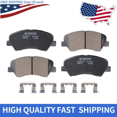 Front Ceramic Brake Pads for 2013 2014 2015- 2018 Kia Forte Koup Forte5 EX LX - Image 1 of 4