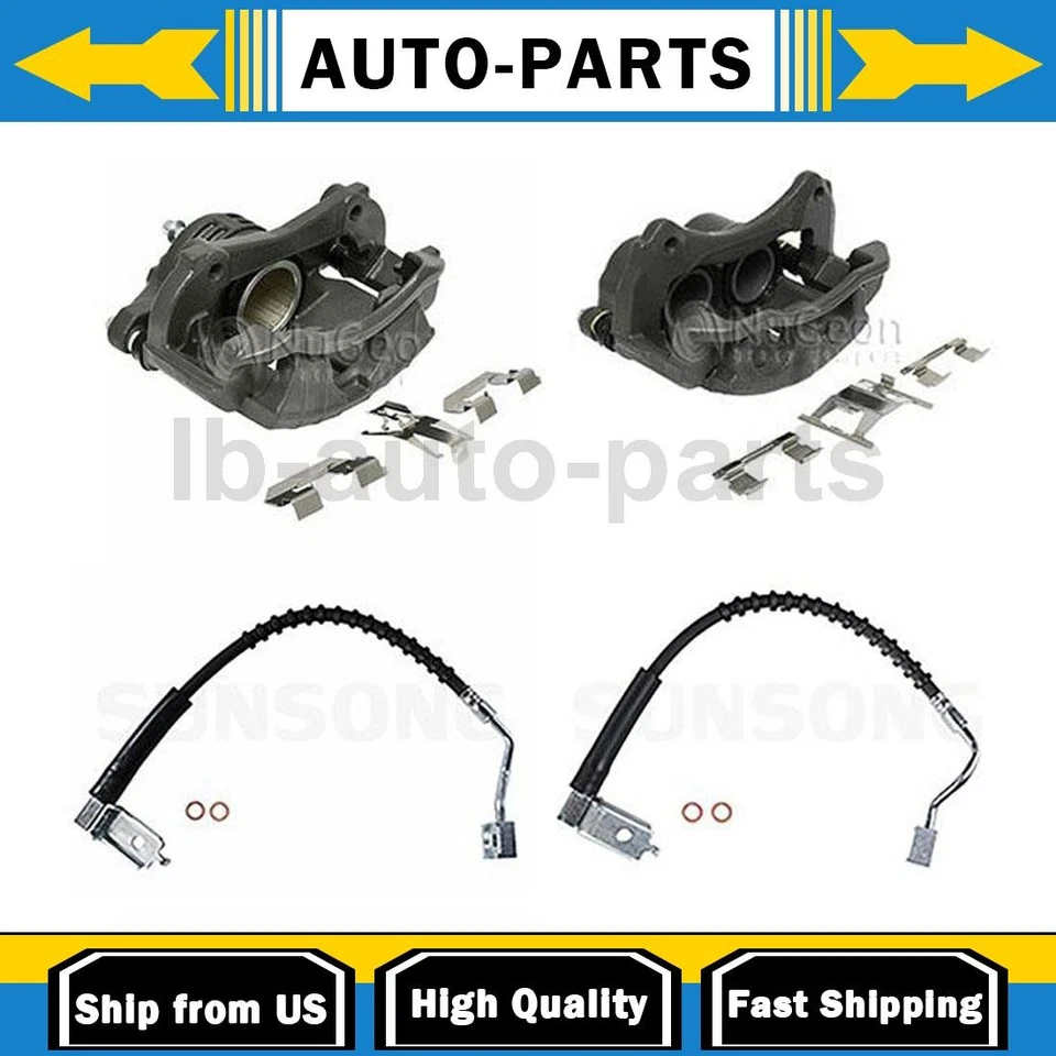 Комплект из 4 тормозных суппортов со шлангами подходит для 2000 Mazda B2500 B3000 B4000 - Изображение 1 из 4