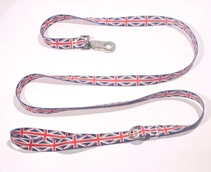 UNION Jack Britische 3/4 Zoll Hundeleine Qualität Polyester lichtecht, hergestellt in den USA - Bild 1 von 6