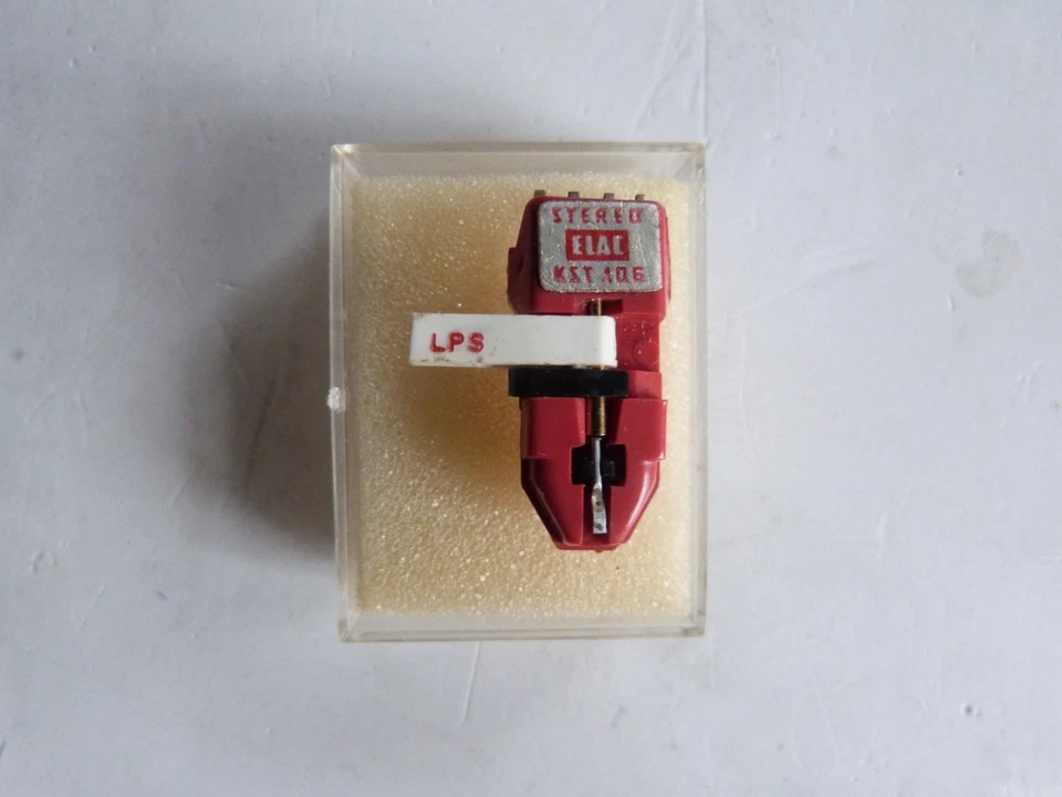 Original ELAC KST 106 Tonabnehmer mit ELAC SNM 106 Abspielnadel, neu & ovp