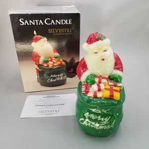 VTG Silvestri Santa w/ Sack Candle 6.5" #89471 In Original Box Made in Hong Kong - Picture 1 of 14