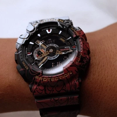One Piece x Casio G-SHOCK Edición Limitada Colaboración con Caja, Estuche y Manual Foto 1 de 4