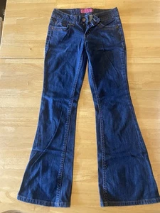 Glo Stretch Girls Jeans Denim Size 1 Short Flare - Picture 1 of 7