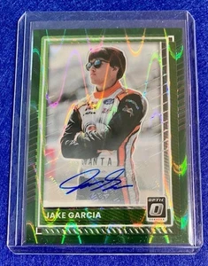 2025 DONRUSS RACING NASCAR OPTIC FOTL GREEN SWIRL JAKE GARCIA AUTOGRAPH #5/5 - Picture 1 of 2