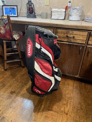 Callaway ORG 14 Red Black White Cart Bag 14 Way Dividers Coca Cola Logo - Image 1 of 4