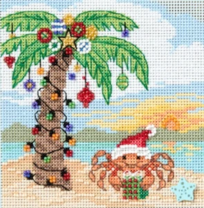 Cross Stitch Kit ~ 2025 Mill Hill Winter Series - Sandy Claws #MH14-2531 - Picture 1 of 5