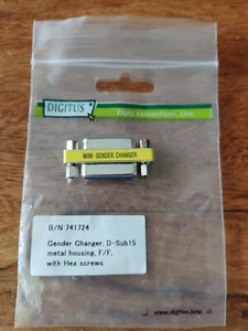Digitus Seriell Adapter D-SUB-Buchse 15pol. - D-SUB-Buchse 15pol. - Bild 1 von 3