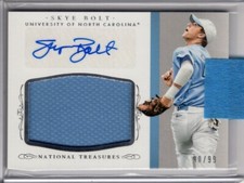 SKYE BOLT 2015 National Treasures Collegiate Materials AUTO / AUTOGRAPH #d /99