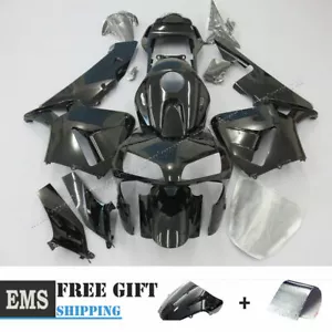 Glossy Black Fairing Kit For Honda CBR600RR 2003-2004 F5 ABS Injection Bodywork - Picture 1 of 5
