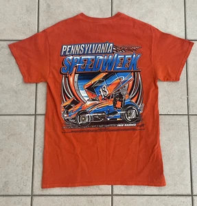2013 PA Speedweek Sprint Car Racing Camiseta Naranja Para Hombre Mediana - Fred Rahmer 🏁 - Imagen 1 de 9