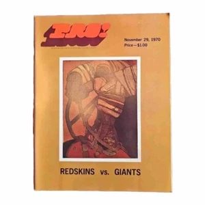 November 29 1970 NFL Program Washington Redskins vs New York Giants - Picture 1 of 11