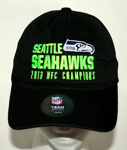 Team NFL Seattle Seahawks 2013 NFC Champions Football Kappe Mütze neu Etikett Jugend - Bild 1 von 4