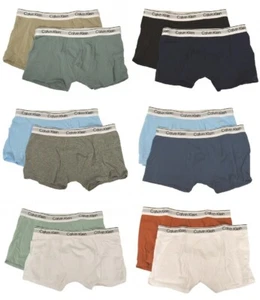 CALVIN KLEIN boy's boxer shorts, baby boy, junior, 2-piece pack, visible elastic - Picture 1 of 31