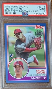 2018 Topps Update #83-2 Shohei Ohtani Rookie 1983 Blue Angels Dodgers PSA 9 - Bild 1 von 2