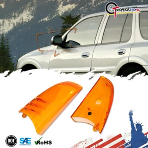 Amber Lens Front Side Mirrir Turn Signal Lamp Housings Kit For Trailblazer Envoy - Picture 1 of 8
