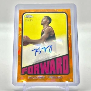 2024 Topps Chrome Orange Kris Murray Portland Trail Blazers Autogramm 25/25 #TA-KM - Bild 1 von 24