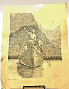 Gary Simmons 1976 - Reprint Portrait Pen + Ink Art - Picture 1 of 4