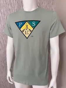 Paul Smith T Shirt Verde Pallido In Cotone Con Logo Taglia Piccola - Foto 1 di 6