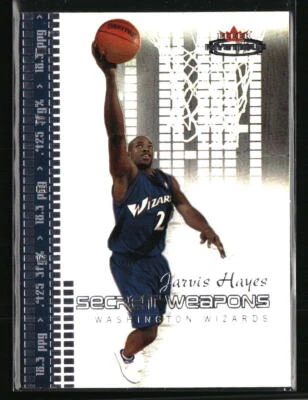 Tarjeta de baloncesto Jarvis Hayes 2003 Fleer Mystique Secret Weapons 303/500 #10SW Foto 1 de 2