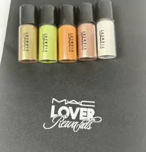 MAC Cosmetics Kleiderset Pigmentset mit fünf Pigmenten Neu in Verpackung 2,5 Gramm Fläschchen - Bild 1 von 3
