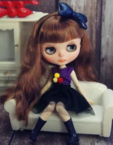 Purple Vest Top Tutu Skirt Dress Fashion Doll Clothes For Blyth Doll Outfits - Picture 1 of 1