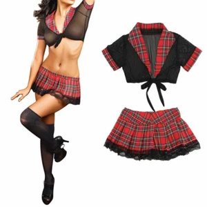Sexy Women Halloween Costume Cosplay School Girl Lingerie Outfit Fancy Dress USA - Picture 1 of 251