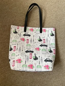 Harrods Shopping Bag Ivory background with Motives - Picture 1 of 4