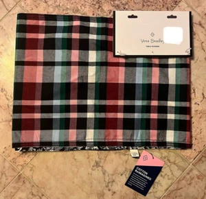 NEU Vera Bradley Wende Herbst Bänder Karo Tischläufer 13,25" x 96" - Bild 1 von 3
