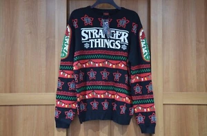 Stranger Things Fairisle Weihnachtspullover für Erwachsene neu mit Etikett XL X-Large 45-47" 114-119cm - Bild 1 von 6